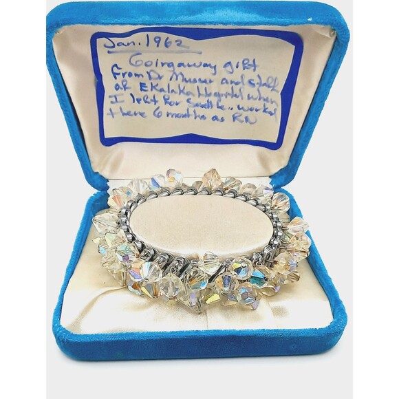 Unbranded Jewelry - Vintage 1962 CHACHA bracelet with original STORY Dazzling crystal bead expansion